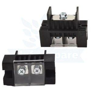 FENCE TERMINAL 200A 1IN-2OUT (BLK) (+GST 18%)