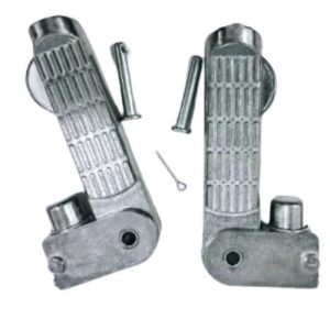 GENTS FOOTREST PUSH SILVER (+GST 28%) (05c4)